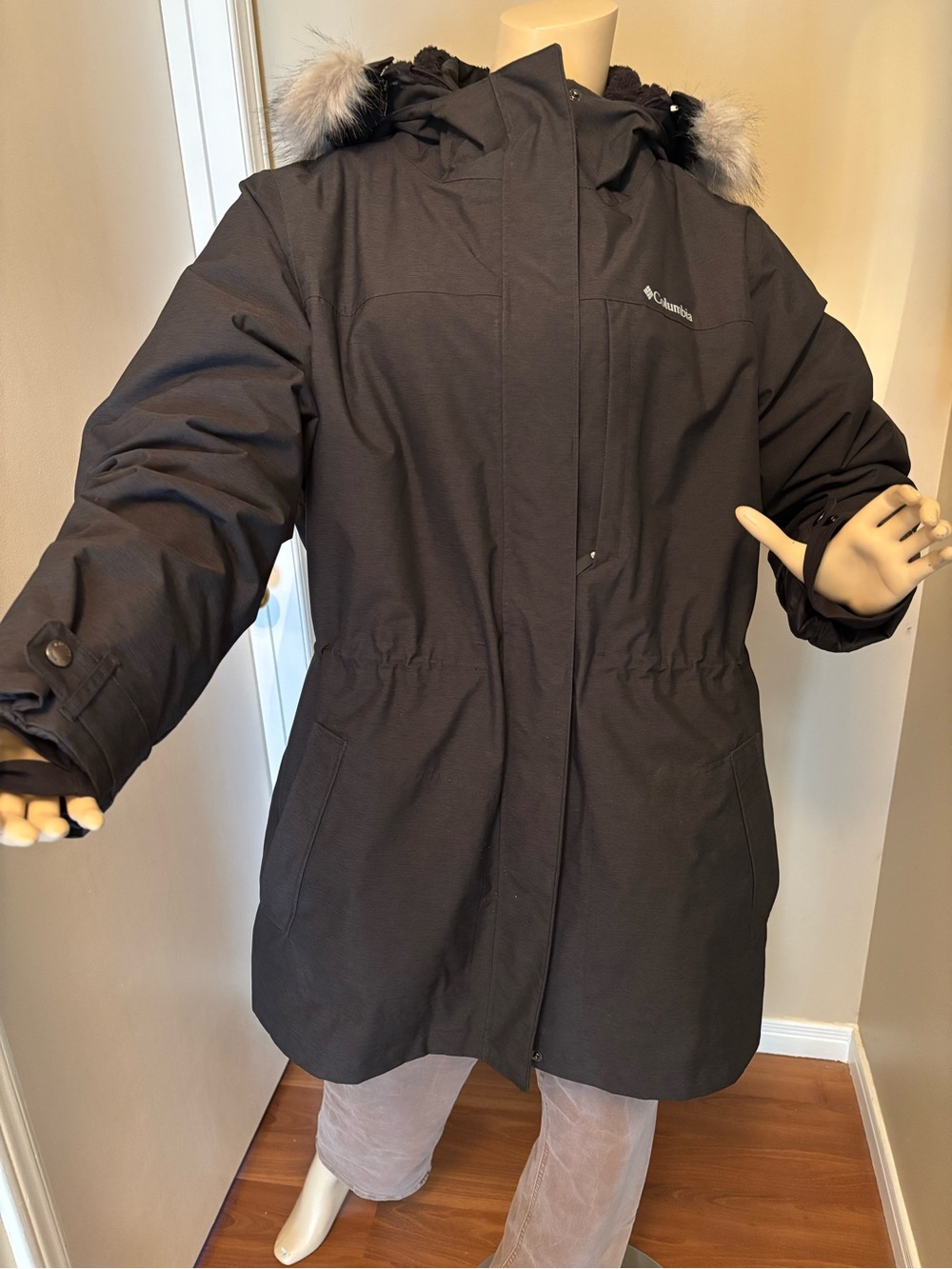 Columbia 3-1 Women's Black Insulated Hooded Parka